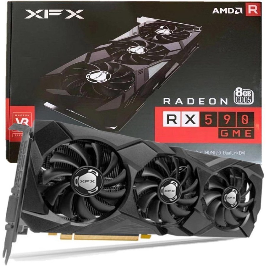 کارت گرافیک ایکس اف ایکس مدل RX 590 GME حافظه 8 گیگابایت